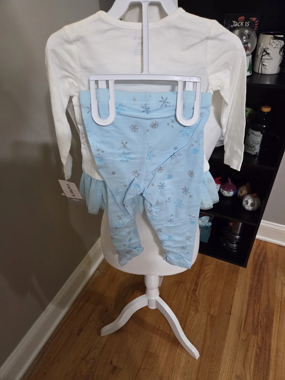 Carter's White and Light Blue 'Wish' Tulle Two-Piece Set